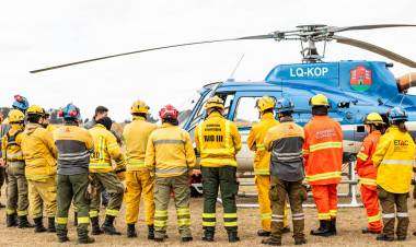 Más de 600 bomberos y personal de prevención y lucha contra el fuego se capacitaron en “Operaciones Seguras con Aeronaves”