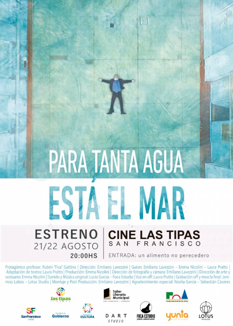 “Para tanta agua está el mar” llega al cine Radar