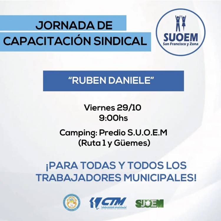Jornada de capacitación sindical Rubén Daniele