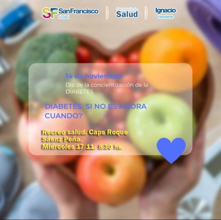 Charla sobre diabetes en barrio Roque Sáenz Peña 
