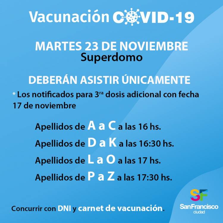 Operativo Vacunación COVID 19, martes 23