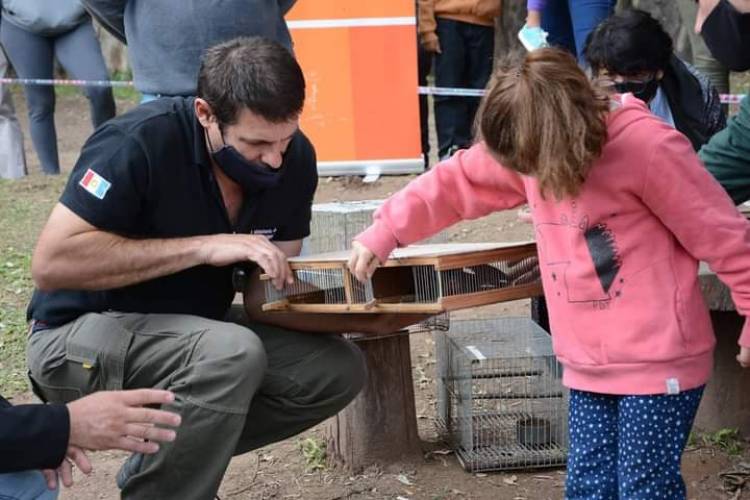 Liberaron hoy aves autóctonas en Arroyito