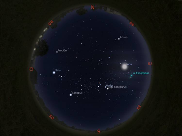 Observatorio Astronómico de la UTN: Guía para observar el mapa del cielo de mayo