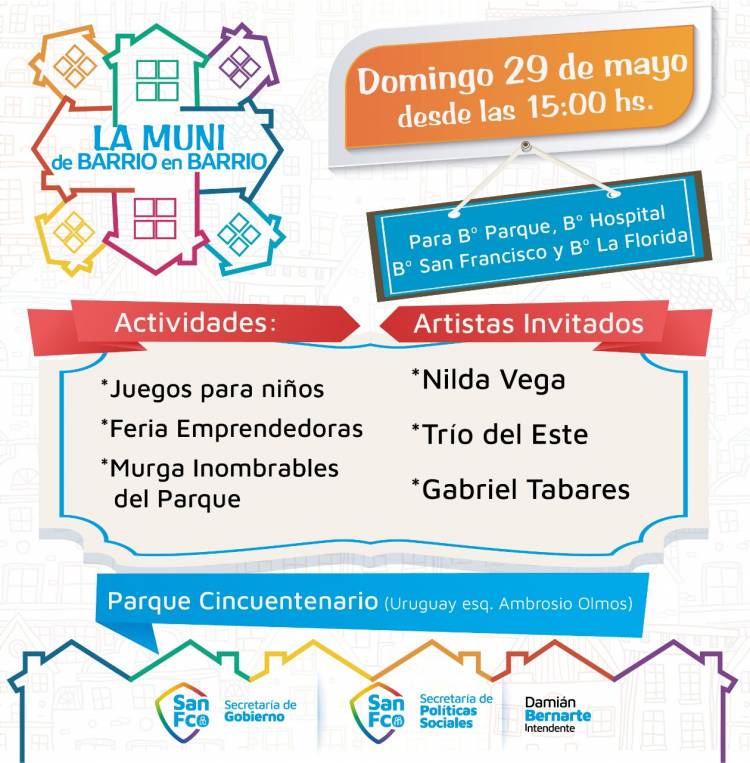 Se viene el segundo encuentro de “La Muni de barrio en barrio” 
