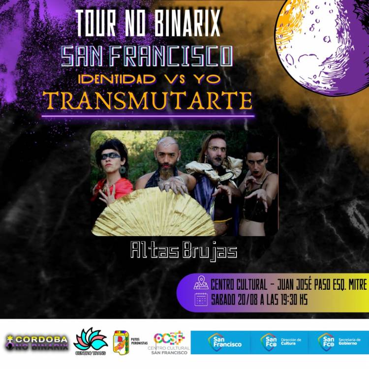 Tour No Binarix: se presenta la obra “Altas Brujas”