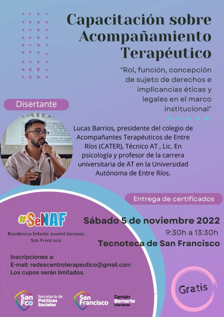 Capacitación sobre Acompañamiento Terapéutico