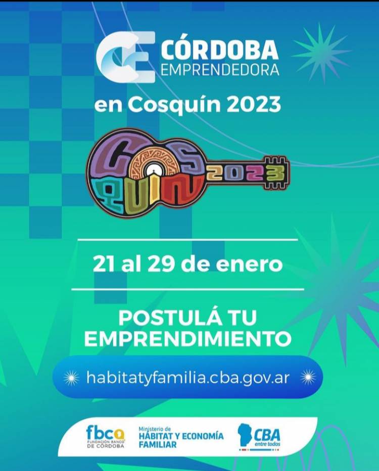 Emprendedores pueden postularse para vender en el Festival de Cosquín