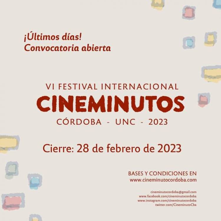 CINEMINUTOS: inscripciones abiertas hasta el 28 de febrero