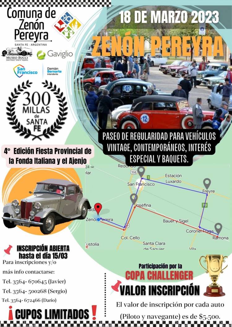 Las 300 Millas de Santa Fe pasarán por nuestra ciudad