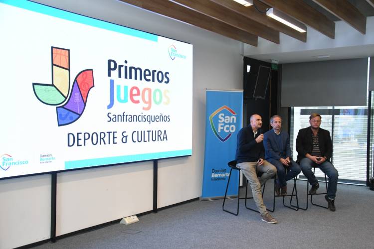 Bernarte presentó los Juegos Sanfrancisqueños, Deporte y Cultura