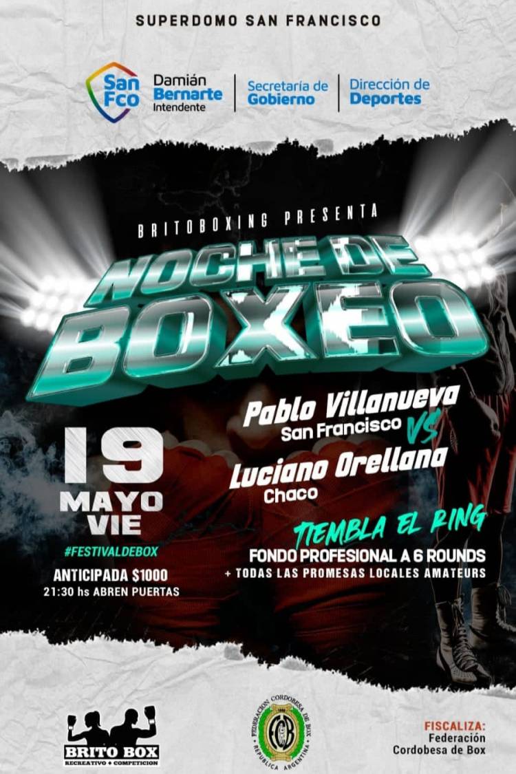 Viernes 19: 3° Edicion de noche de Boxeo en la ciudad
