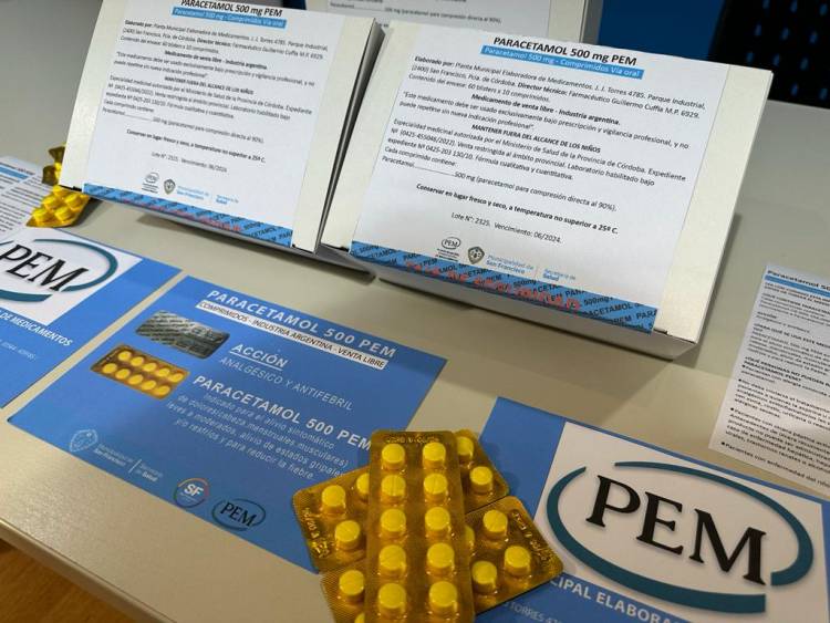 Comenzó la comercialización del PARACETAMOL 500 PEM en farmacias de la ciudad y la región