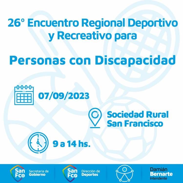 26º Encuentro Regional Deportivo y Recreativo para personas con discapacidad