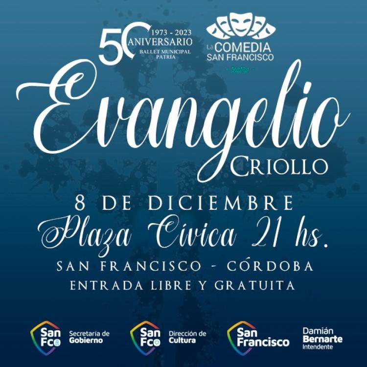 Evangelio Criollo, evento gratuito en el Centro Cívico