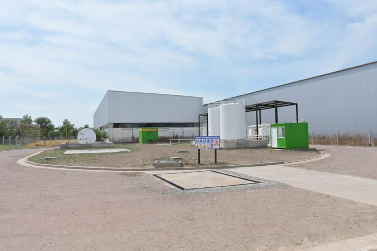 Bernarte recorrió la futura planta de producción biodiésel 