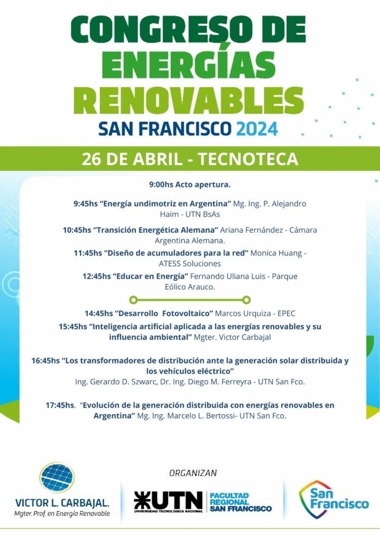 Se realizó el segundo Congreso de Energías Renovables en la Tecnoteca