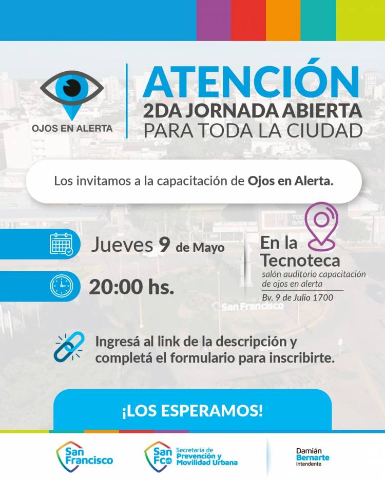 Nueva fecha de capacitación abierta para sumarse al programa Ojos en Alerta