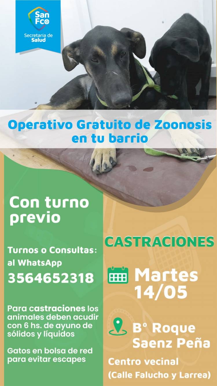 Continúa el operativo gratuito de Zoonosis