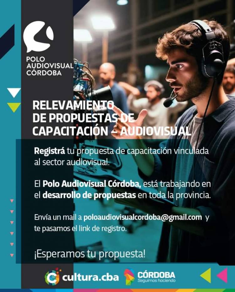 Convocatoria abierta para capacitaciones audiovisuales