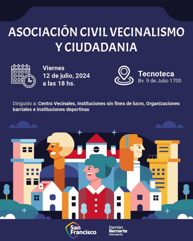 Convocan a centros vecinales y ONG’s a reunión informativa en Tecnoteca