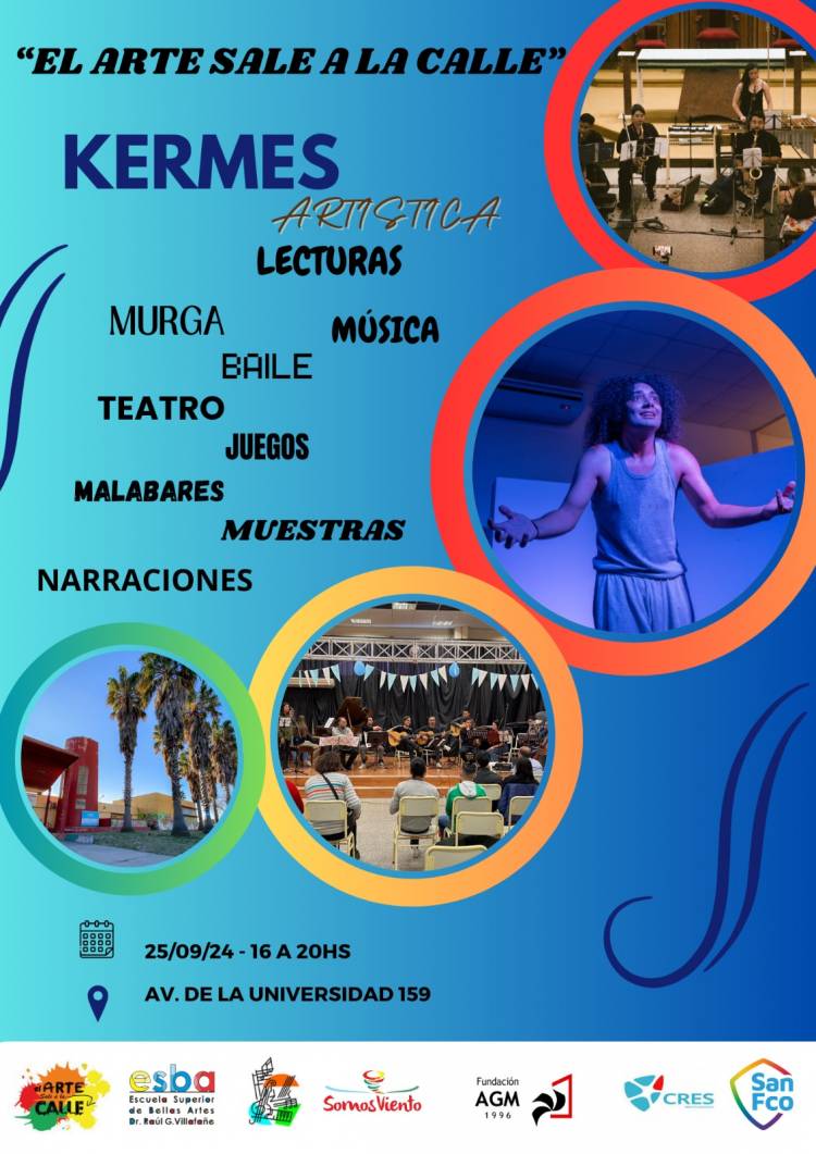 Kermes artística: el arte sale a la calle y la cultura se hace presente 