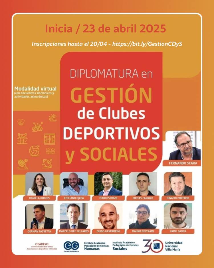 Se presentó la Diplomatura en Gestión de Clubes Deportivos y Sociales