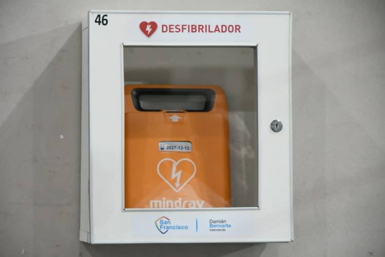 Ciudad cardioprotegida: Municipio instaló un Desfibrilador Externo Automatizado en Superdomo