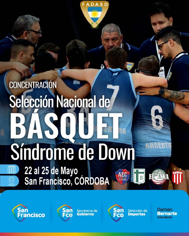 La Selección Argentina de Básquet con Síndrome de Down estará nuevamente en San Francisco
