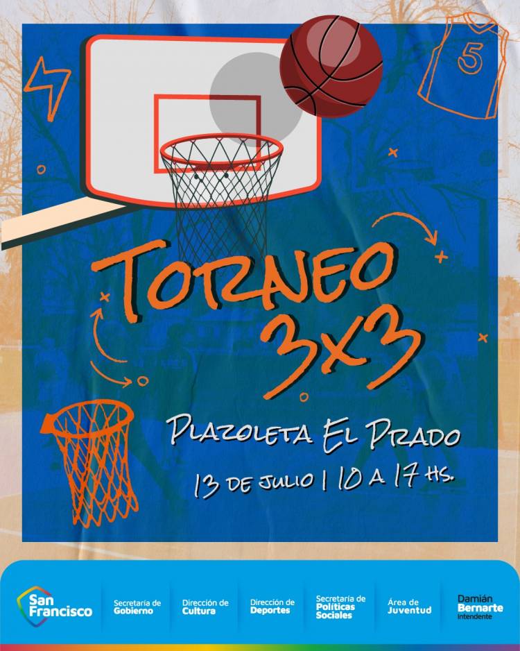 Se viene la tercera edición del torneo de basket 3x3 en barrio El Prado