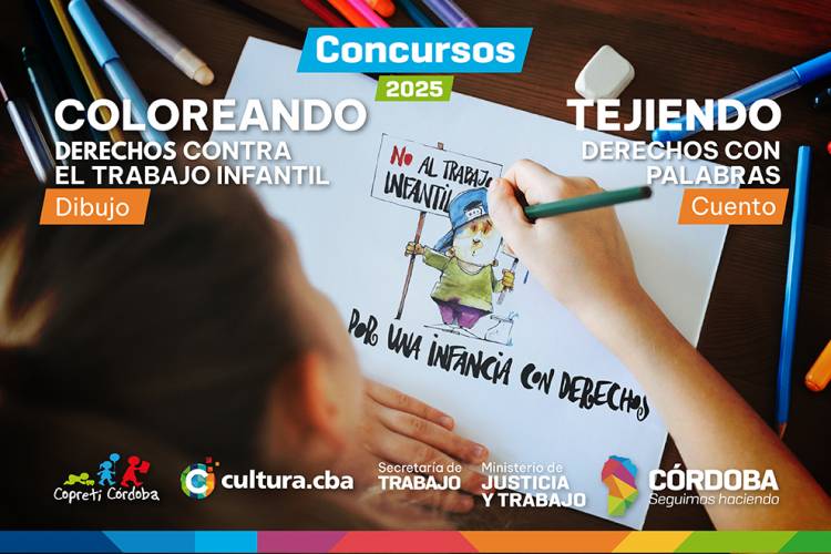Concientización sobre el trabajo infantil: la Provincia abre convocatorias para concursos de dibujo y cuentos 