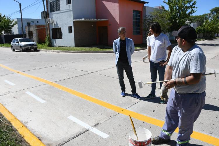Reordenan un tramo del trazado de la bicisenda en el sur de la ciudad