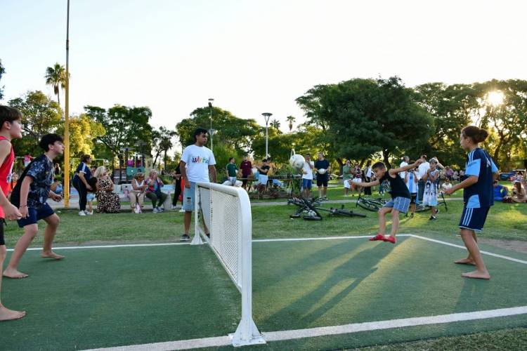 Se desarrolló el torneo de fútbol-tenis y jornada de EcoCanje