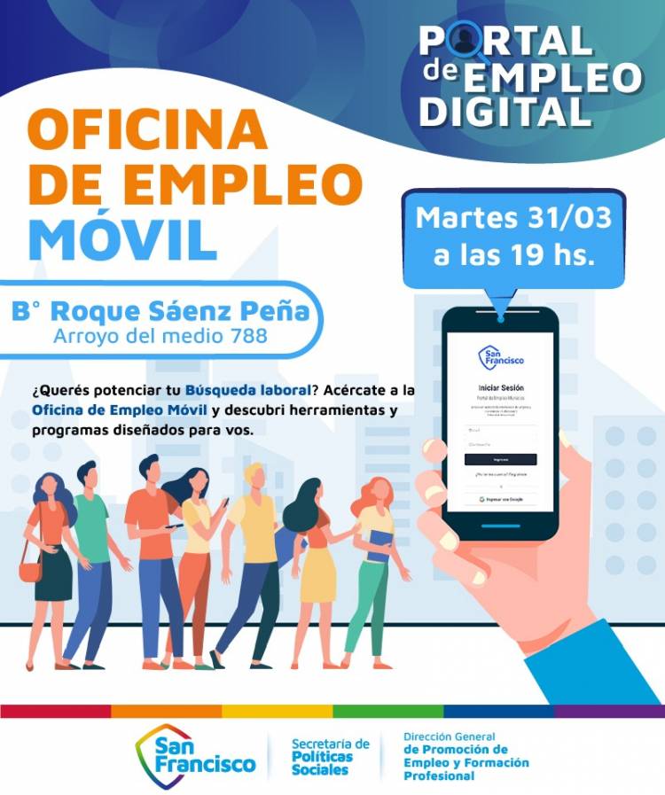 La Oficina de Empleo Móvil llega a Barrio Roque Sáenz Peña