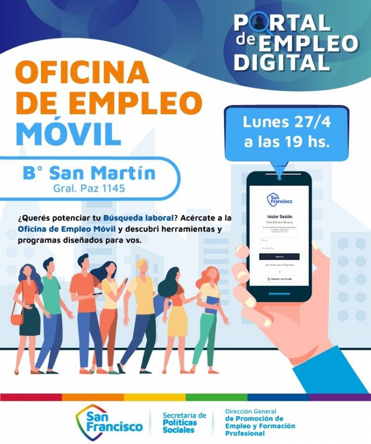 La Oficina Móvil de Empleo llega a barrio San Martín