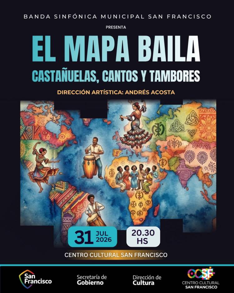 “El mapa baila”: un concierto de la BSM que invita a recorrer culturas a través de la música